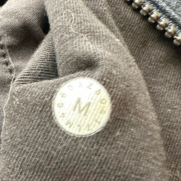 Lululemon Cross Cut Hoodie Heathered Inkwell Full Zip French Terry Medium - Picture 13 of 13